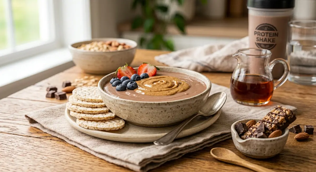 Protein Shake & Rice Crackers